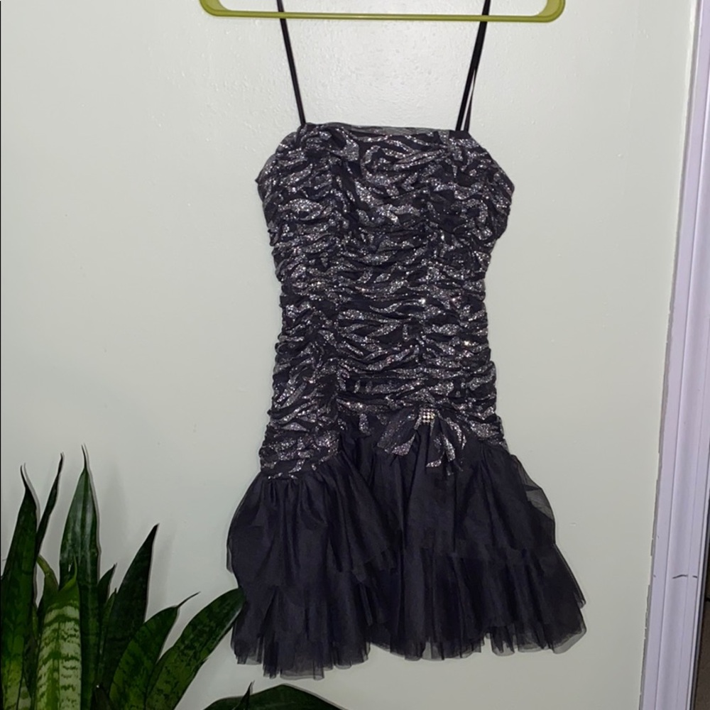 Silver and grey cocktail dress